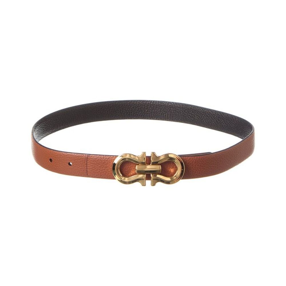Ferragamo Gancini Reversible & Adjustable Leather Belt